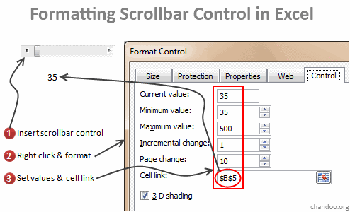 Making a scroll bar